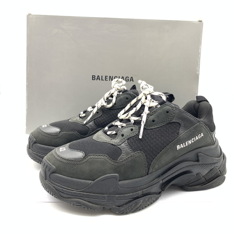 【中古品】【メンズ】  BALENCIAGA バレンシアガ TRIPLE S スニーカー 靴 162-260429-ts-12-otoh 色つや：黒いこと 生生世世Net店