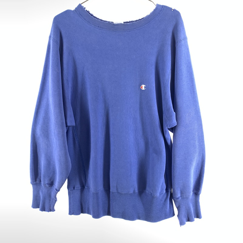 【中古品】【メンズ】 CHAMPION チャンピオン REVERSE WEAVE スウェット 146-260430-ts-11-otoh サイズ：M カラー：ブルー 万代Net店｜万代Net店