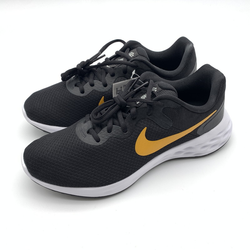 【中古美品】【メンズ】  NIKE ナイキ DC3728-013 REVOLUTION 6 NN スニーカー 靴 160-260511-st-01-otoh 色合い：黒いこと/ユニバーシテゴールド 未来永劫Net店