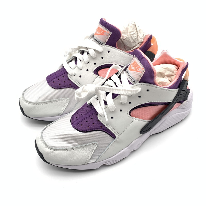 【中古美品】【メンズ】  NIKE ナイキ DD1068-101 AIR HUARACHE スニーカー 靴 160-260512-st-03-otoh 色つや：白いこと/パープル/ブライトマンゴー/黒いこと 万劫末代Net店