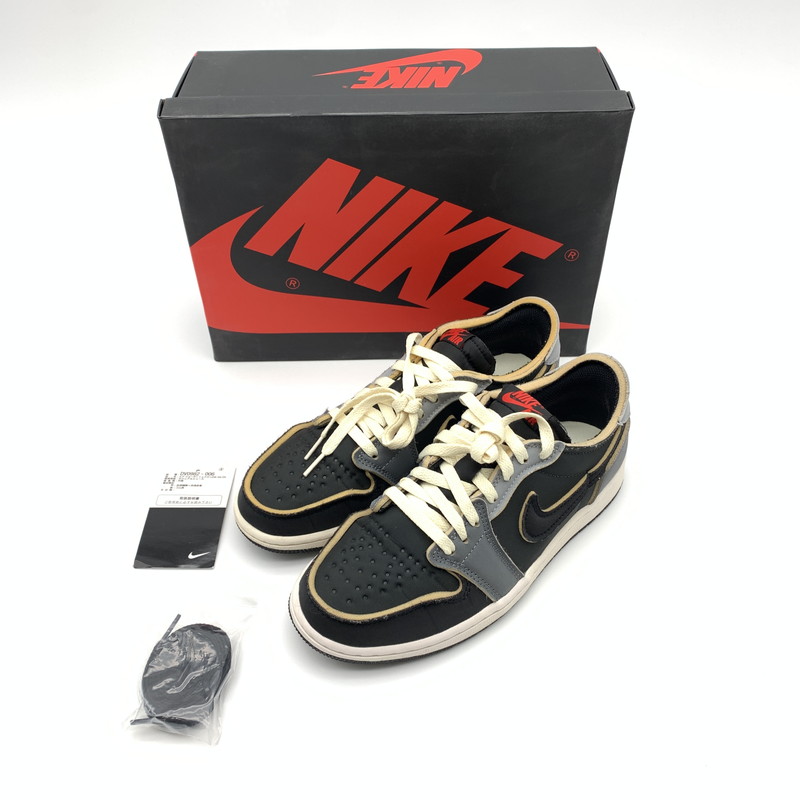 【中古美品】【メンズ】  NIKE ナイキ DV0982-006 AIR JORDAN １ LOW OG EX ”BLACK AND SMOKE GREY” スニーカー 靴 160-260601-st-06-otoh 色合い：黒いこと/スモークグレー 生生世世Net店