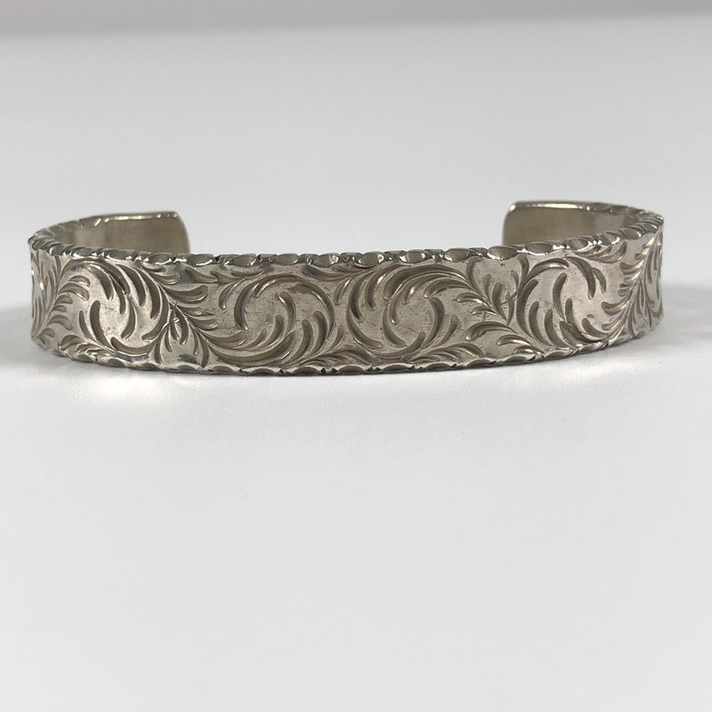 【中古品】【メンズ】 NAUTILUS ART JEWERY SV ノーチラスアートジュエリー 唐草彫バングル アクセサリー 192-260710-sm-04-otoh カラー：シルバー 万代Net店｜万代Net店