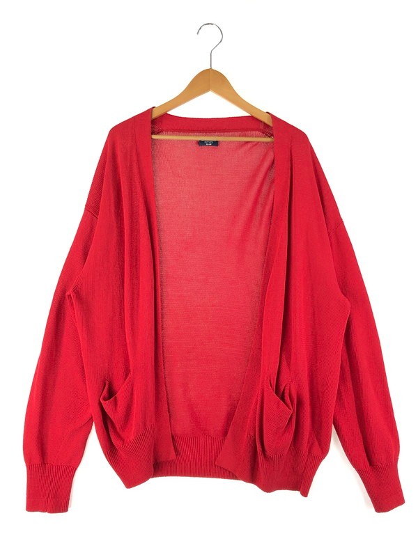 【中古品】【メンズ】 MAATEE&SONS マーティーアンドサンズ × MUSTERWERK ムスターヴェルク BV CARDIGAN SWEATER MT2103-0102 BV カーディガンセーター 140-240226-kk-41-tag サイズ：2 カラー：レッド 万代Net店