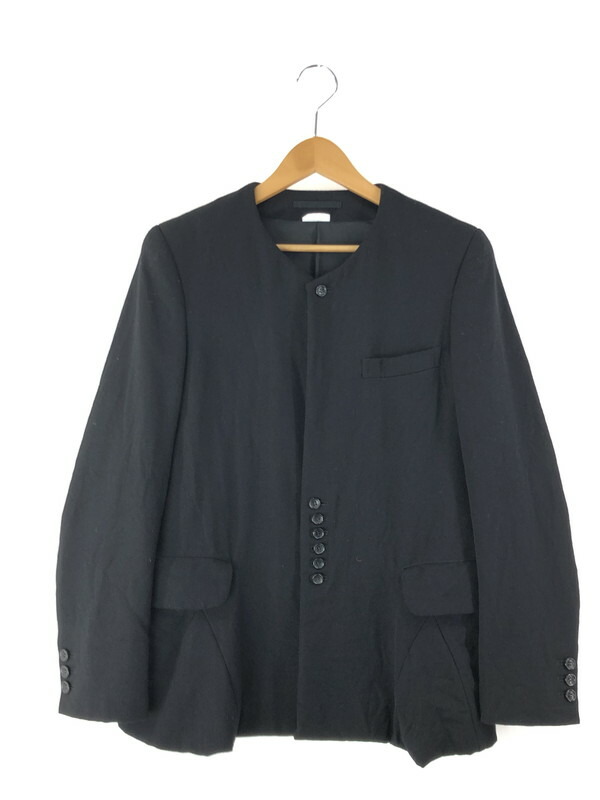 ブラック コムデギャルソン　製品染め　ダブル　Pコート XL ブラック　美品 Black Comme Des Garçons ダメージ ダブルコート | ブラック