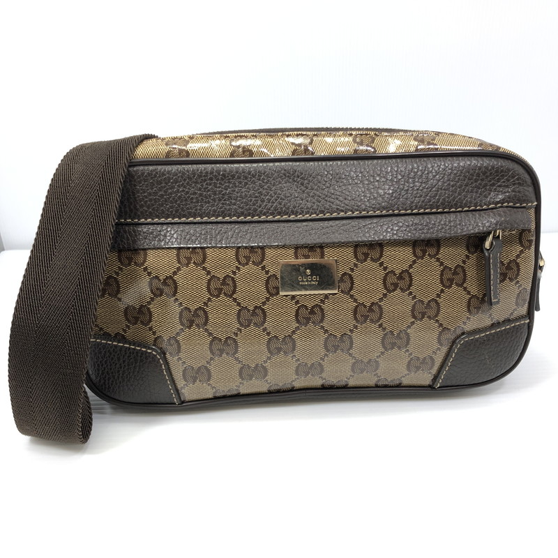 GUCCI ボディバッグ GG柄 ブラウン ウエストバッグ 楽天市場】GUCCI【グッチ】ウエストポーチ ボディーバッグ GG柄