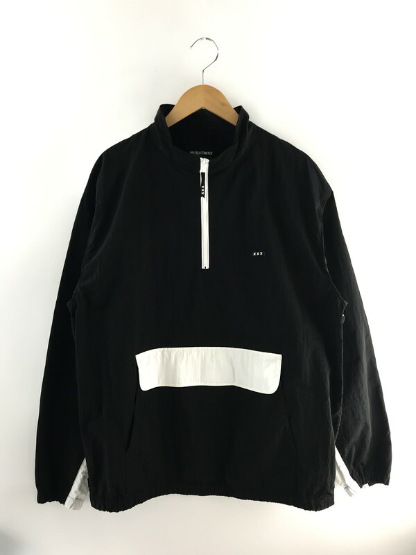 【中古品】【メンズ】 GOD SERECTION XXX ゴッドセレクション トリプルエックス HALF-ZIP NYLON PULLOVER JACKET ハーフジップ ナイロンプルオーバージャケット アウター 142-250131-mo-23-tag サイズ：XL カラー：ブラック 万代Net店