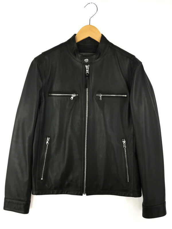 大幅値下げ★新品　MICHAEL KORS ブラウン レザージャケット MICHAEL KORS NEW Leather Moto Biker Jacket Black, Medium M