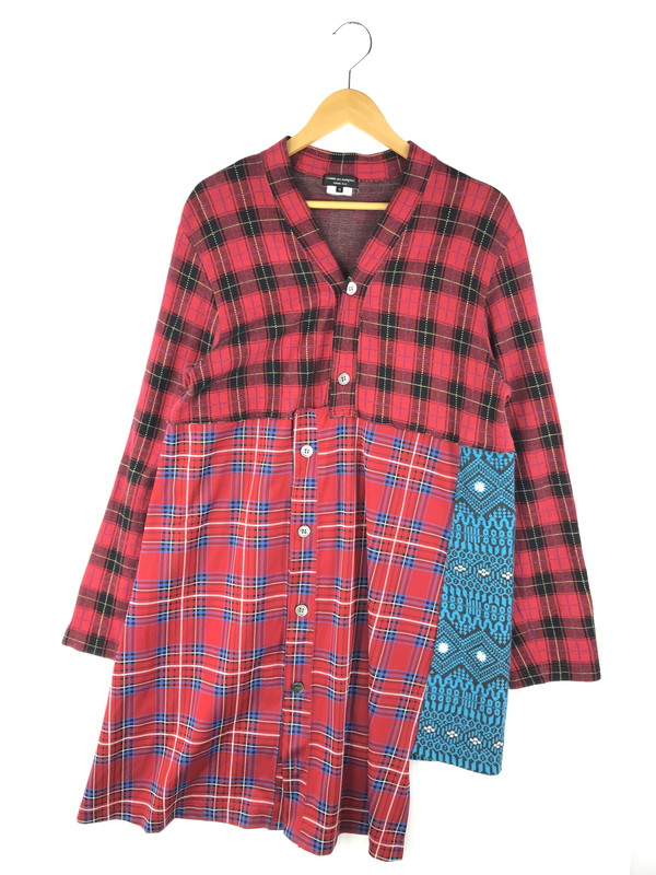 コムデギャルソンオム クレイジーパターン長袖シャツ コムデギャルソン オムCOMME des GARCONS HOMME クレイジー