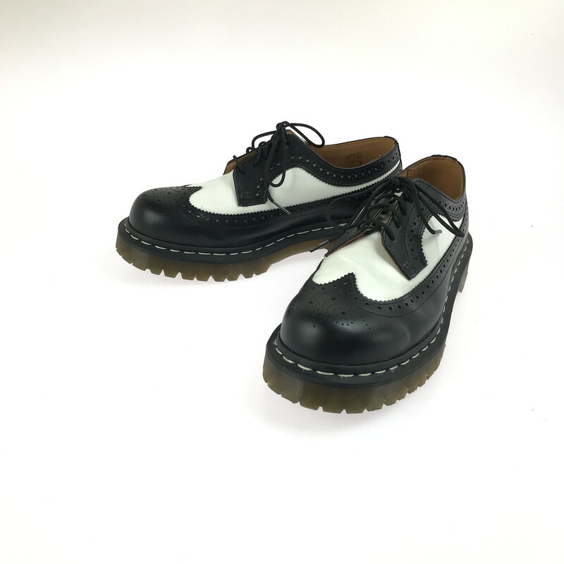 【中古品】【メンズ】 Dr.Martens ドクターマーチン 3989 BEX WINGTIP SHOE 10458001 ベック ウィングチップシューズ 革靴 ドレスシューズ 靴 164-250617-yy-16-tag サイズ：UK7 カラー：ホワイト/ブラック 万代Net店画像
