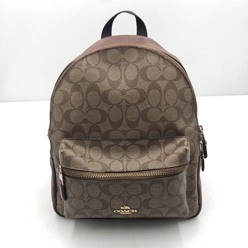 百貨店SALE 20%OFF~【現況乗り合い船品】【レディース】 COACH コーチ職 SIGNATURE BAG PACK F32200 書き判 御徒面子容器に並べる デイバッグ 背嚢 嚢 180-250702-rt-08-tag 色つや：赤銅色 生生世世Net店