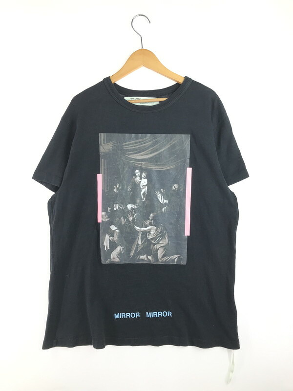 【中古品】【メンズ】 OFF-WHITE オフホワイト MIROR MIROR GRAPHIC S/S TEE ミラー ミラー グラフィック ショートスリーブ Tシャツ 半袖Tシャツ トップス 142-250723-rt-14-tag サイズ：S カラー：ブラック 万代Net店 6,937円