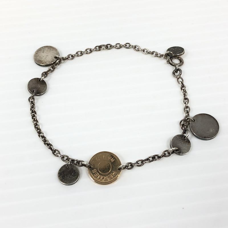 HERMES セリエ コードブレスレット バングル メタル ロゴ コットンコード HERMES セリエ コードブレスレット バングル メタル ロゴ コットンコード