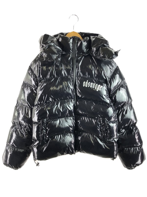 ゴッドサベージ god savage フード付きパーカー 黒 god savage(ゴッドサヴェージ) パーカー ブラック×ブルー サイズ