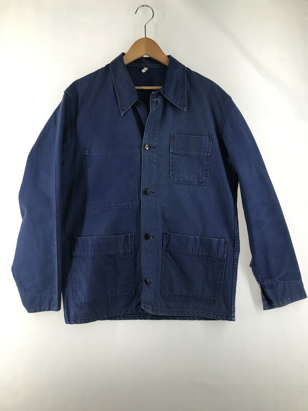 百貨店SALE 20%OFF~【中古品】【メンズ】  EURO VINTAGE ユーロヴィンテージ 40～50\u0027s MADE IN FRANCE FRENCH WORK JACKET フランス共和国製 フレンチ細工物 上衣 ライトアウター ヴィンテージ 146-250921-rt-03-tag 大いさ：曖昧模糊たる 色合い：青碧 生生世世Net店