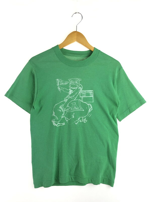 百貨店SALE 20%OFF~【現況乗り合い船品】【メンズ】  GEORGIA BULLDOGS ジョージア ブルドッグス 70\u0027S～80\u0027S COLLEGE PRINT TEE 単科大学 刷り上げるティーシャツ 半袖ティーシャツ 146-251029-na-11-tag 大いさ：書きあらわす大いさなし 下記引き合い 色合い：緑であること 生生世世Net店