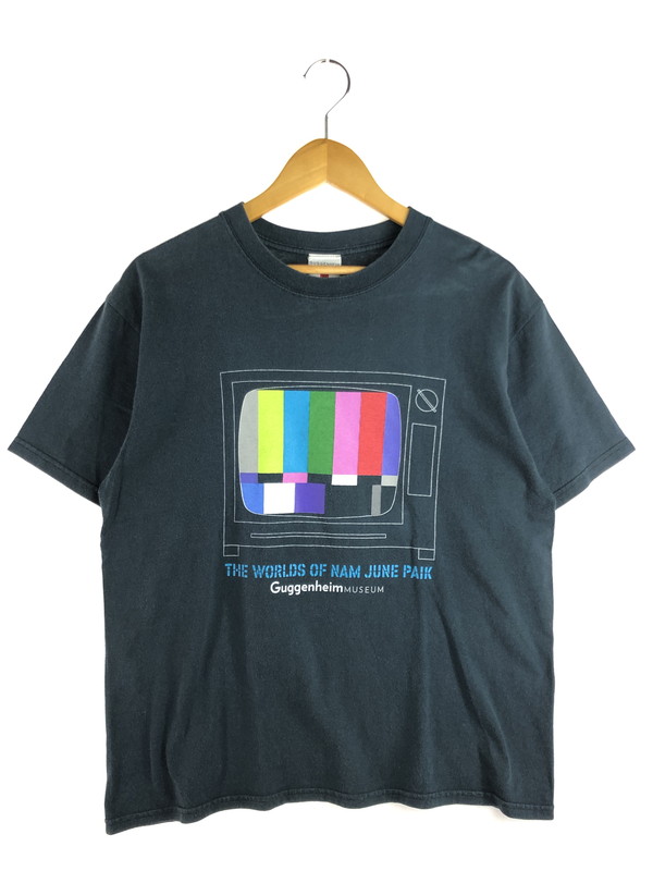 百貨店SALE 20%OFF~【中古品】【メンズ】  GUGGENHEIM MUSEUM グッゲンハイムミュージアム 90\u0027s THE WORLDS OF NAM JUNE PAIK ART TEE 90年月日 工芸 ティーシャツ トップス 146-251029-rt-03-tag 大きさ：M 色つや：黒いこと 生生世世Net店