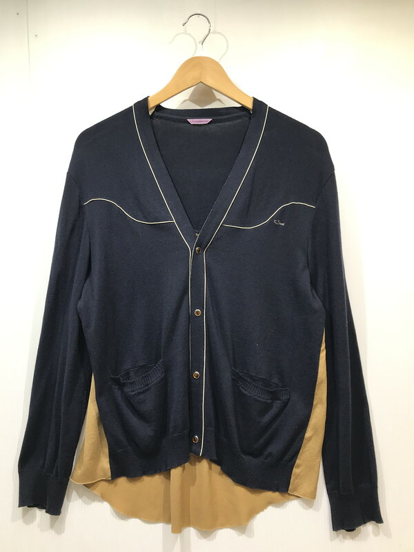 百貨店SALE 20%OFF~【中古品】【レディース】 John UNDERCOVER ジョンアンダーカバー 16SS DOCKING CARDIGAN AUQ1901 16年春夏 縛 ジレー トップス 168-251115-rt-18-tag 大いさ：2 色合い：米国海軍 生生世世Net店