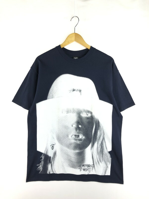 【中古品】【メンズ】 STUSSY ステューシー 00'S COMPARED TO WHAT? LAURA PRINT TEE 00年代 ローラ プリント Tシャツ 半袖Tシャツ 142-251120-na-03-tag サイズ：L カラー：ネイビー 万代Net店 13,860円