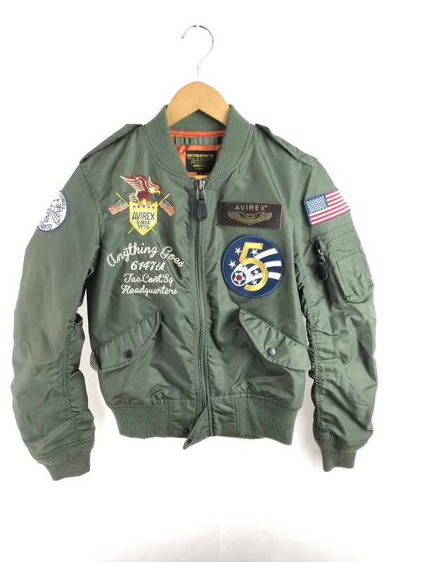 百貨店SALE 20%OFF~【中古品】【レディース】 AVIREX アヴィレックス 5TH AIR FORCE FLIGHT JACKET 6172116 L-2 フィフス 空軍 航空上衣 アウター 168-251124-rt-10-tag 大いさ：F 色合い：カーキ 生生世世Net店