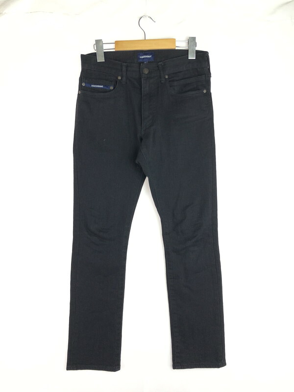 【中古品】【メンズ】 DESCENDANT ディセンダント BLACK SKINNY PANTS ブラック スキニーパンツ 153-251127-rt-16-tag サイズ：1 カラー：ブラック 万代Net店