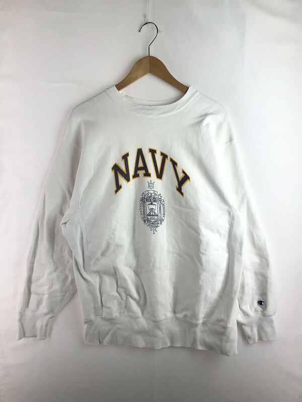 百貨店SALE 20%OFF~【中古品】【メンズ】 Champion はやりっ子 80\u0027s U.S.NAVY REVERSE WEAVE SWEATSHIRT 80年月日 リバースウィーブ トレーナー 調教師 トップス 146-251211-rt-03-tag 大いさ：XL 色合い：白いこと 生生世世Net店