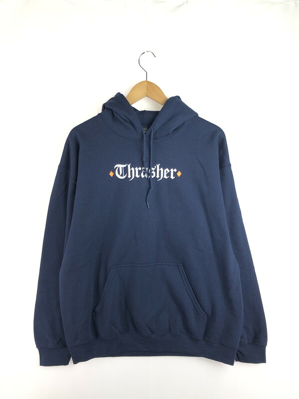 【中古品】【メンズ】 THRASHER スラッシャー × SPITFIRE スピットファイア THE END OATH HOODIE ジ エンド オアス フーディー パーカー トップス 142-251225-rt-12-tag サイズ：L カラー：ネイビー 万代Net店