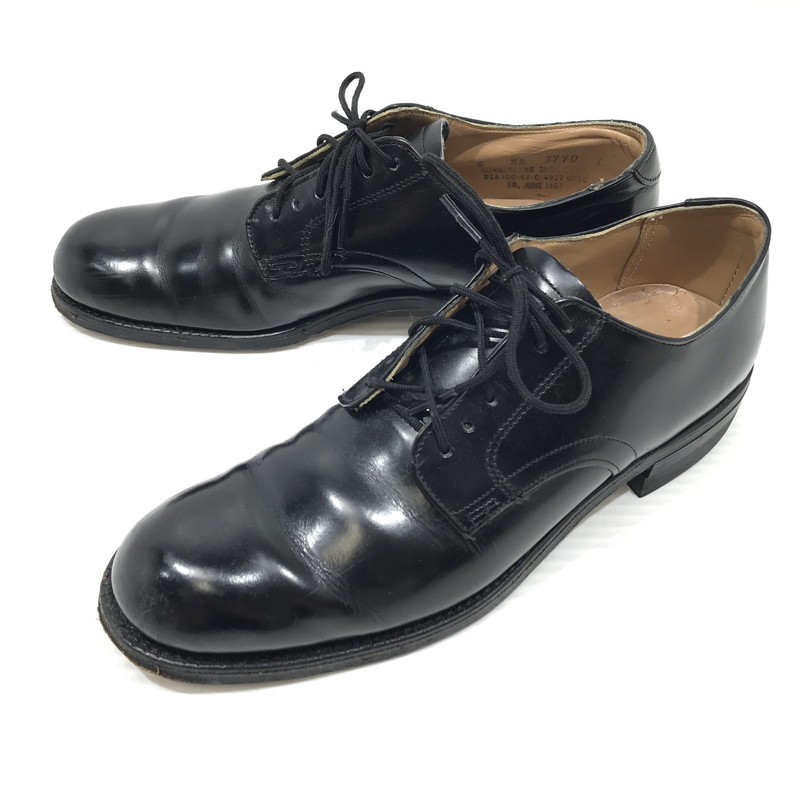 【中古品】【レディース】 US NAVY ユーエス ネイビー 60'S DRESS SHOES CUMBERLAND SHOE CORP 60年代 ドレスシューズ 靴 167-251230-na-16-tag サイズ：5 カラー：ブラック 万代Net店