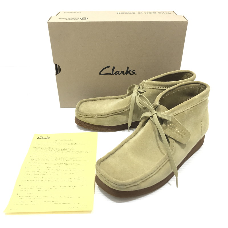 百貨店SALE 20%OFF~【中古品】【メンズ】 Clarks クラークス WALLABEE BOOT2 61356779 ワラビー ブーツ 靴 164-251230-na-11-tag 大きさ：US 9M 色合い：MAPLE SUEDE 未来永劫Net店