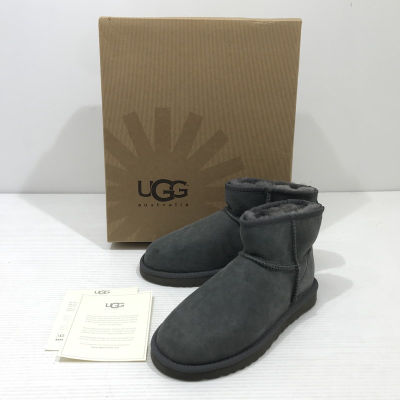 楽天市場】【中古】UGG 1003889 US5 22cm グレー ミニ ベイリー ボタン