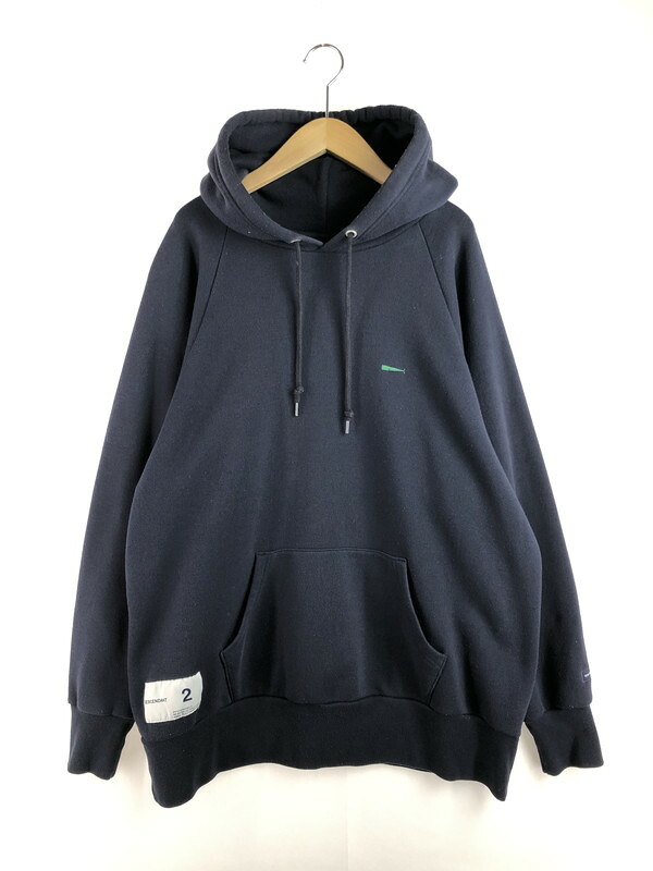 【中古品】【メンズ】 DESCENDANT ディセンダント PULLOVER HOODIE プルオーバー フーディー パーカー トップス 142-251231-rt-05-tag サイズ：2 カラー：ネイビー 万代Net店