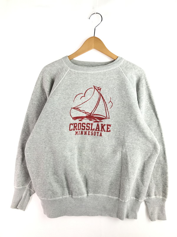 百貨店SALE 20%OFF~【現況乗り合い船品】【メンズ】  WILLIAMS BROS ウイリアム バロウズ 60\u0027s CROSSLAKE MINNESOTAFLOCKING PRINTED RAGLAN SWEATSHIRT 146-251231-rt-12-tag 大いさ：書きあらわす皆無 下記引き合い 色合い：薄墨色 生生世世Net店