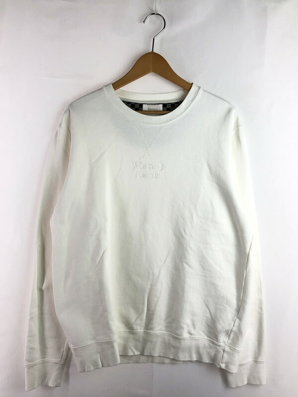 【中古品】【メンズ】 WASTED TALENT ウェイステッド タレント CREWNECK SWEATSHIRTS クルーネック スウェット トレーナー 142-260107-na-04-tag サイズ：L カラー：ホワイト 万代Net店