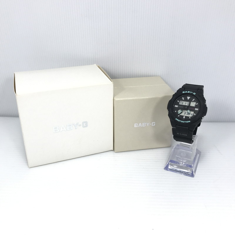 【中古品】【レディース】 CASIO カシオ BABY-G ベイビージー G-LIDE BAX-100-1AJF アナデジ クォーツ 腕時計 196-260108-yy-07-tag カラー：ブラック 万代Net店