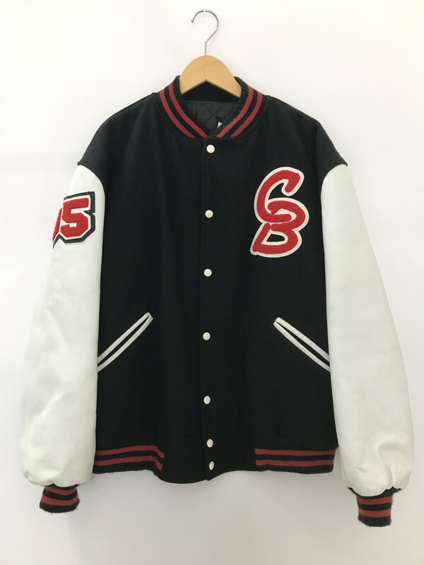 BUTWIN 袖レザー ウール スタジャン USA製 36 ヴィンテージ BUTWIN 袖