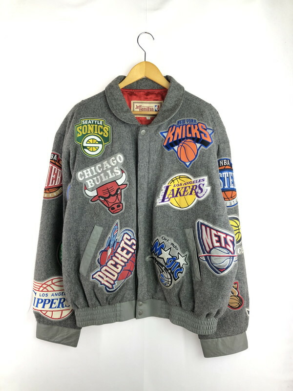 楽天市場】JEFF HAMILTON NBA COLLAGE WOOL & LEATHER JACKET NBA-101