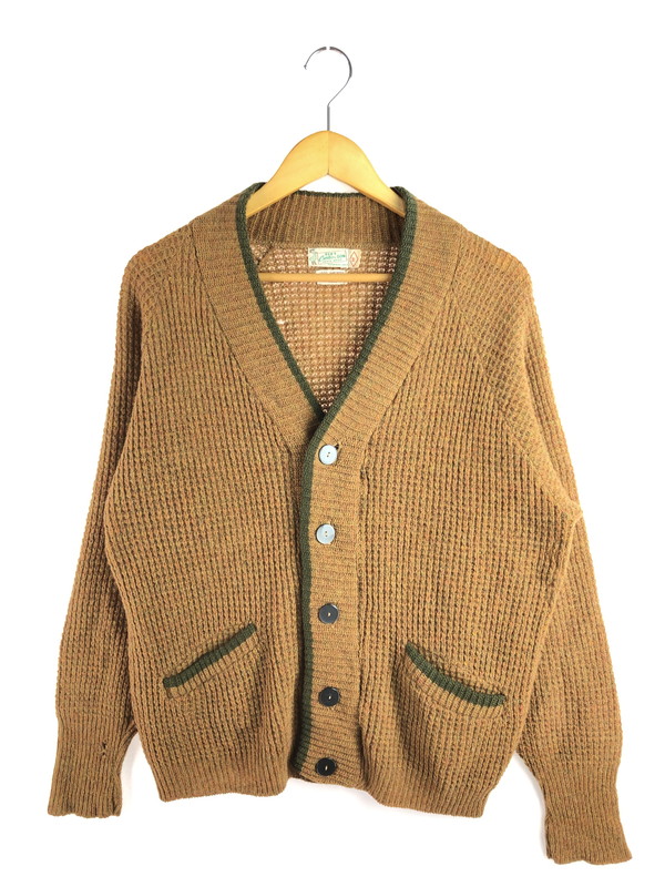 百貨店SALE 20%OFF~【現況乗り合い船品】【メンズ】  REX E. CURTIS\u0026SON SHETLAND WOOL CARDIGAN シェットランド 羊毛 ジレー 146-260114-na-10-tag 大きさ：M 色合い：赤銅色系 未来永劫Net店