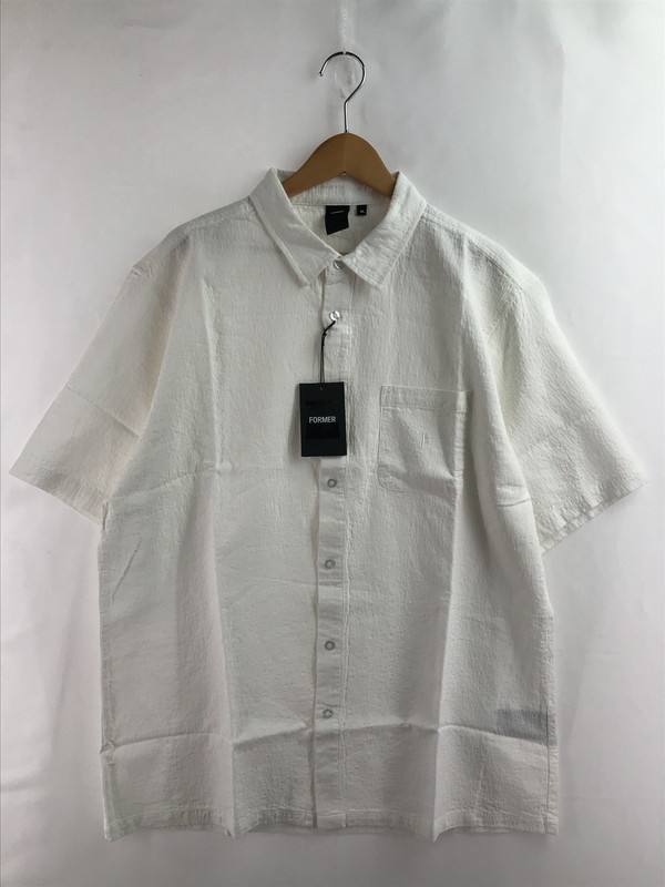 【中古品】【メンズ】  FORMER フォーマー VIVIAN S/S SHIRT FSH-23101 ヴィヴィアン 遊撃手捩り プルオーバー トップス 142-260122-rt-02-tag 大きさ：XL 色合い：白いこと 未来永劫Net店