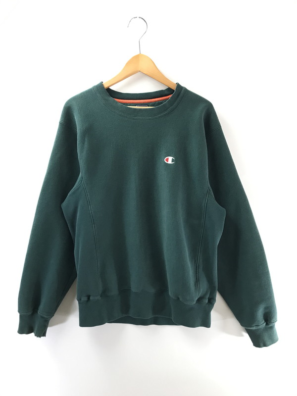 【現状渡し品】【メンズ】 Champion チャンピオン 90'S REVERSE WEAVE SWEAT 90年代 リバースウィーブ スウェット トレーナー 146-260205-na-03-tag サイズ：M カラー：グリーン 万代Net店