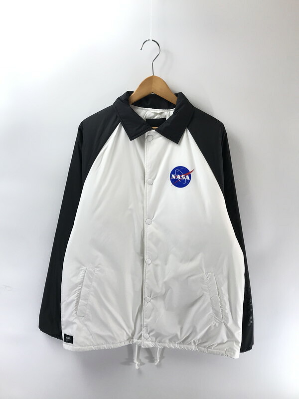 【中古美品】【メンズ】 VANS バンズ × NASA TORREY PADDED ナサ トリー パデッド MTE COACH JACKET コーチジャケット ライトアウター 142-260210-na-14-tag サイズ:M カラー:ブラック/ホワイト 万代Net店|万代Net店