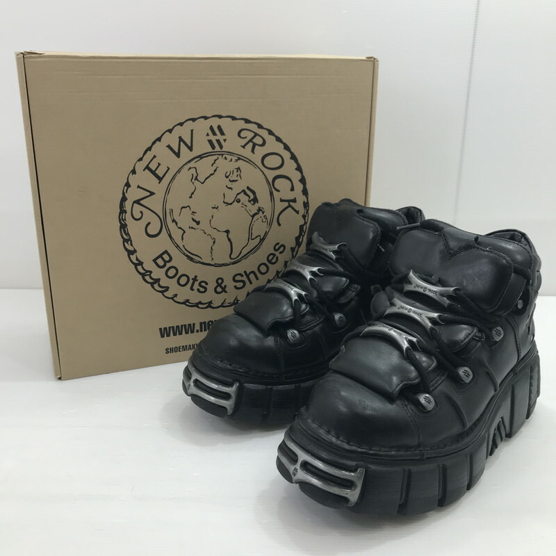 楽天市場】ニューロック NEW ROCK ベルトブーツ ハイヒールブーツ