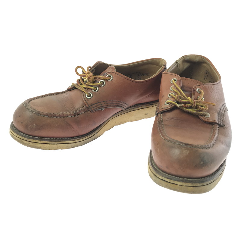 百貨店SALE 10%OFF~【現況乗り合い船品】【メンズ】 RED WING レッドウィング 90\u0027s OX FORD RED BROWN 8104 90年月日 オックス ジェラルド・r・フォード ブーツ USA製 刺しゅう羽引き舟 靴 164-260214-rt-05-tag 大きさ：US7Ｄ 色合い：赤銅色 未来永劫Net店