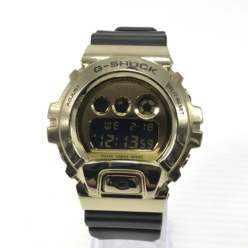 【中古品】【メンズ】 G-SHOCK ジーショック GM-6900G-9JF DIGITAL 6900 SERIES デジタル 腕時計 196-260218-na-07-tag カラー：ゴールド/ブラック 万代Net店｜万代Net店