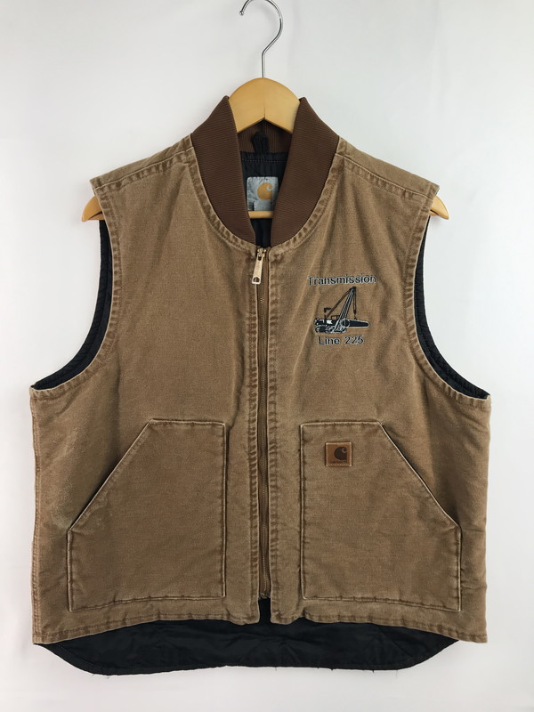 百貨店SALE 10%OFF~【中古品】【メンズ】 Carhartt 鉄道車両ハート型 SANDSTONE VEST 砂子石ころ より良い トップス 146-260225-rt-01-tag 大きさ：L 色つや：赤銅色 生生世世Net店