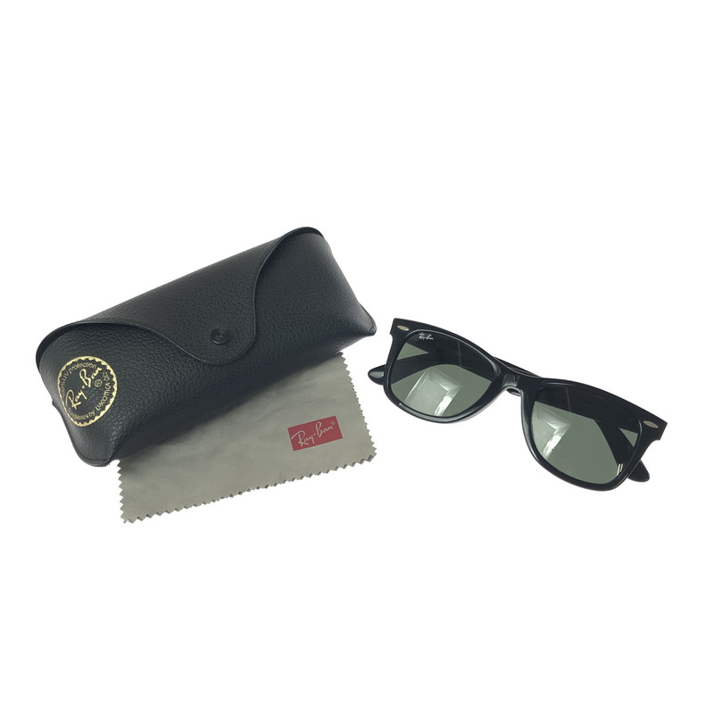 【中古品】【メンズ】 Ray-Ban レイバン WAYFARER SUNGLASSES RB2140-F ウェイファーラー サングラス アイウェア アクセサリー 203-260301-na-01-tag サイズ：52□22 150 カラー：ブラック 万代Net店