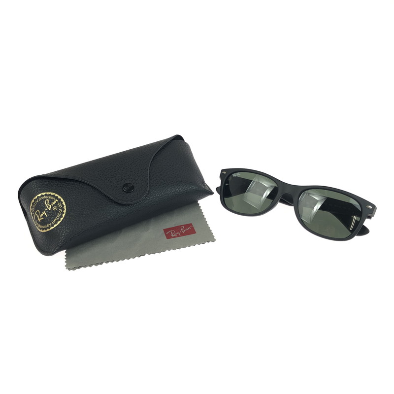 【中古品】【メンズ】 Ray-Ban レイバン NEW WAYFARER SUNGLASSES RB2132-F ニュー ウェイファーラー サングラス アイウェア アクセサリー 203-260301-na-02-tag サイズ：55□18 140 カラー：ブラック 万代Net店
