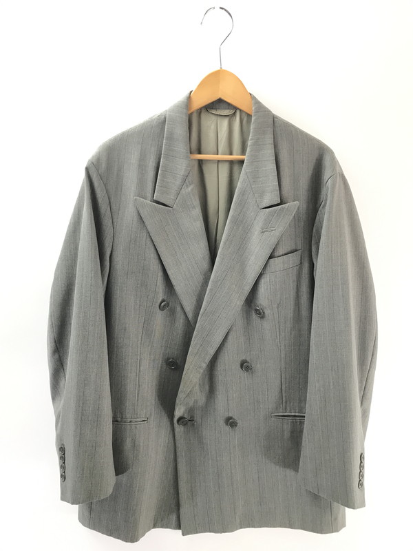 【中古品】【メンズ】 Christian Dior クリスチャンディオール MONSIEUR DOUBLE-BREASTED TAILORED JACKET ダブルテーラードジャケット 141-260304-rt-27-tag サイズ：42R カラー：グレー 万代Net店