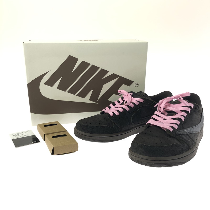 百貨店SALE 10%OFF~【中古品】【メンズ】 NIKE ナイキ × TRAVIS SCOTT 虎螺子釘 スコット AIR JORDAN 1 LOW OG SP DM7866-202  エアジョーダン 1 置き目 スニーカー 靴 160-260308-na-01-tag 大きさ：27珊 US 9 色つや：DARK MOCHA/BLACK-VELVET BROWN 生生世世Net店