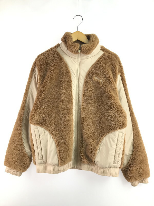 【中古品】【メンズ】 PUMA プーマ BOA FLEECE JACKET 673031-74 ボア フリースジャケット アウター 148-260309-na-19-tag サイズ：L カラー：ブラウン 万代Net店