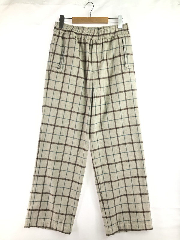 【中古美品】【メンズ】 LQUARTET エルカルテット YARN-DYED COTTON EAZY TROUSERS LQ25FW-LP-012 先染め コットン イージー トラウザーパンツ ボトムス 151-260309-na-10-tag サイズ：L カラー：ホワイト 万代Net店
