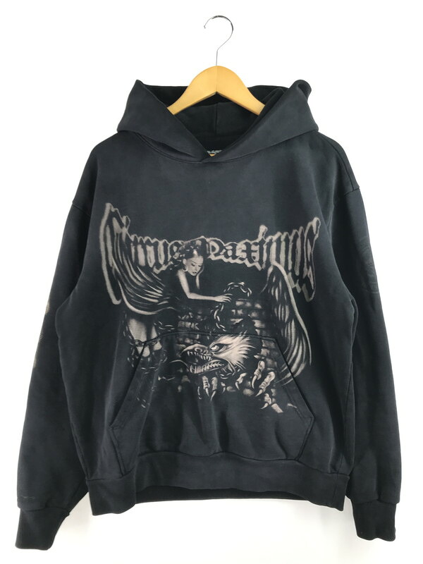 【中古品】【メンズ】 TRAVIS SCOTT トラヴィス スコット CIRCUS MAXIMUS TOUR CACTUS JACK MAXIMUS EAGLE PULLOVER HOODIE プルオーバー フーディー 142-260312-rt-01-tag サイズ：L カラー：ブラック 万代Net店